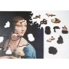 Drewniane puzzle A4 Leonardo da Vinci Dama z gronostajem 170 el.